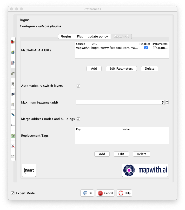 MapWithAI Preferences